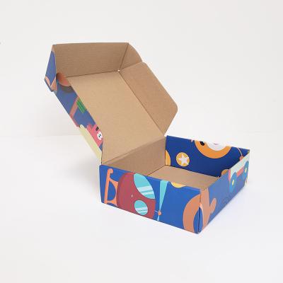 China Recyclable Recycled Folding Airplane Box Colored Mailing Mailbox Logo Printed Packaging Boxes Corrugated for sale