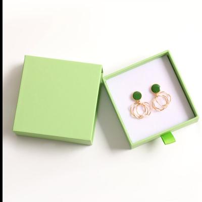 China Simple Design Jewelry Storage Box Recyclable Custom Logo Personalized Drawer Jewelry Gift Box for sale