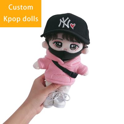 China Custom Comfortable Soft Stuffed Plush Dolls With 3D Embroidered Different Face Boy Gifts Wholesale Soft Sound Dolls for sale