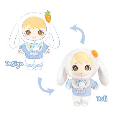 China Custom kpop animation cartoon garage kit dolls plush toys doll anime star doll corporate mascot doll mascot custom design logo for sale