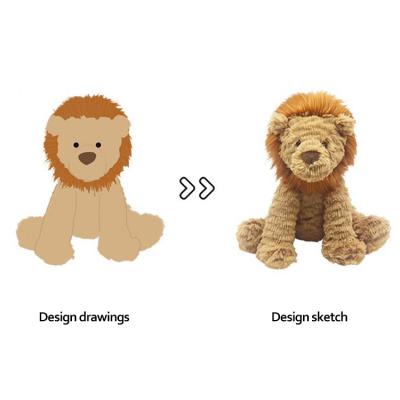 China Campus Celebration Toys American College Campus Picture Represents Auspicious Lion Lion Plush Doll Custom Doll Campus Animal for sale