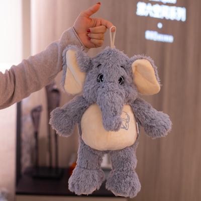 China Pressure-relieving warm and cute baby elephant plush toy in 38cm size for sale