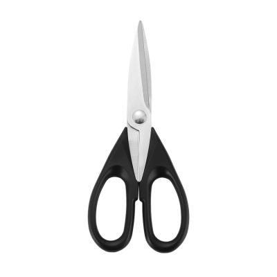 China Universal Cutting Universal Black Stainless Steel Kitchen Scissors Shape Cloth Cutting Working Scissors for sale