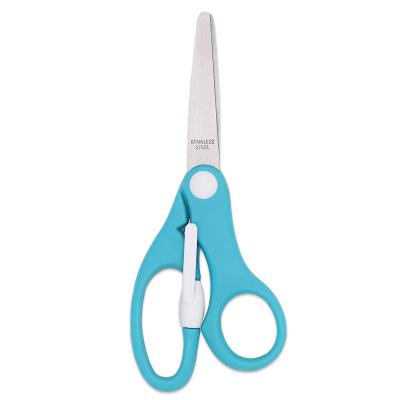 China Fabric /Sewing Shears Kids Blunt Scissors Safety Tip Spring Student Plastic Scissors DIY Tool for sale