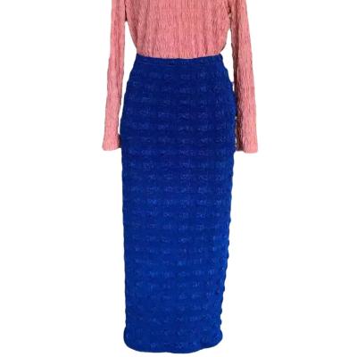 China Excellent Elasticity Soft Colorful Selling Anti-Static Knitted Casual Women's Midi Skirts 2021 From China Factory for sale