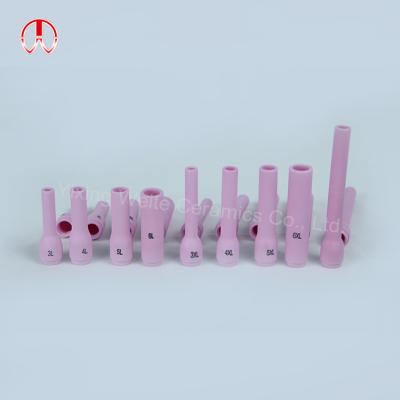 China CAT Welding Consumables Ceramic Welding Nozzle For CAT wp-9/20 Torch Parts Argon Alumina Ceramic Welding Nozzle for sale