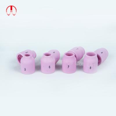 China CAT wp-20/24/25 Ceramic Welding Consumables Welding Nozzle for CAT wp-20/24/25 Torch Parts Argon Alumina Welding Ceramic Welding Nozzle for sale