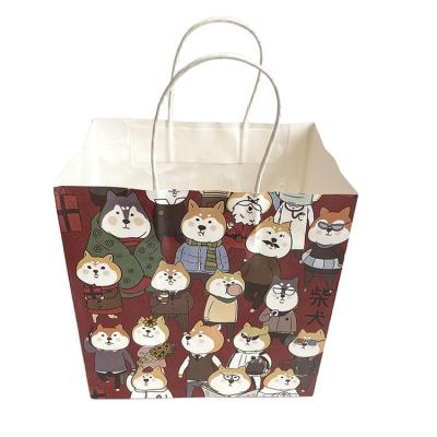 China Fashion Design Sense Color Paper Bag Recyclable High Quality Promotional Kraft Paper Gift Bag for sale