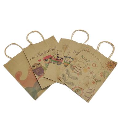 China New Arrival Recyclable Foldable Milk Kraft Paper Packing Bag Takeaway Tea Packed Gift Eco-friendly Material Bag for sale