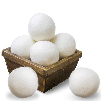 China Smell Removing / Natural Organic Wool Drier Balls Laundry Softener Reusable Dehumidifying Wool Softener Premium for sale