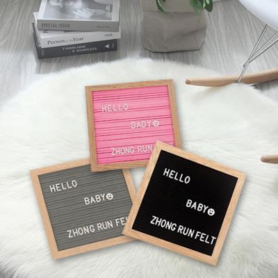 China Europe Frame Wood Black Felt Letter Board Message Board With 295 Letters for sale