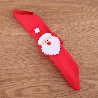 China Creative Christmas Viable Napkin Ring Decorative Santa Claus Fashion Buckle Holder For Christmas Table Decoration Party Dinner for sale