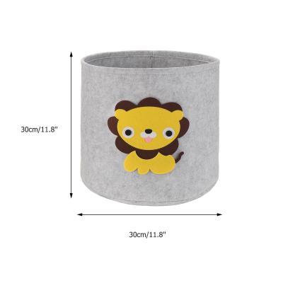 China Sustainable Cartoon Animal Storage Boxes For Kids Toys Clothes Organizer for sale