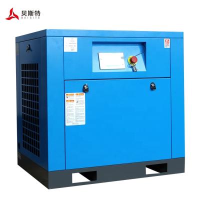 China Lubricated screw air compressor 10bar 10 hp screw air compressor 10a 10hp direct driven screw air compressor for sale