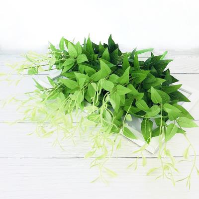 China Minimalist Artificial Greenery Plants Outdoor UV Resistant Plastic Boxwood Shrubs Grass Stems For Garden Home Wedding Decoration for sale