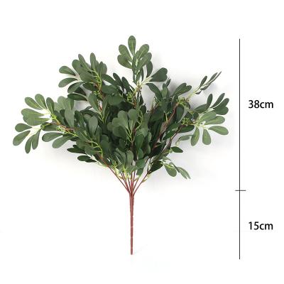 China Minimalist Top Quality Plant Leaf Branch Stem Fake Leaves Artificial Jujube Leaves For Home Indoor Decorative for sale