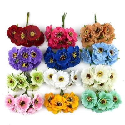 China New Sunflower Home Decorative Artificial Flower Decoration Wedding Decoration DIY Plastic Flower Braid Materials for sale