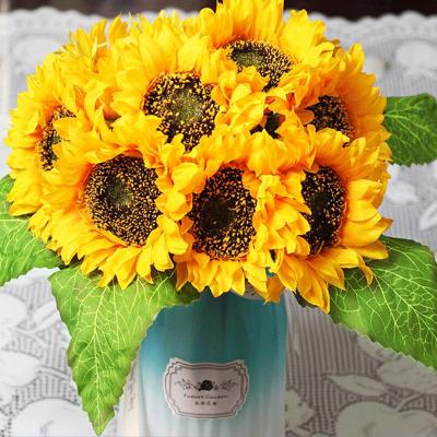 China Touch Natural Factory Direct Supply Preserved Dried Everlasting Artificial Sunflowers For Decoration Weeding for sale