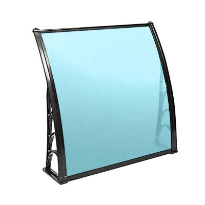 China Clear Solid Polycarbonate Roof Canopy Door Awning Aluminum Window Canopy DIY Anti-UV Waterproof Outdoor Door Tents for sale