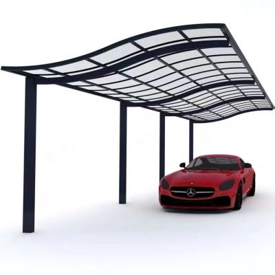 China Garden for aluminum car garage roof aluminum car garage frame polycarbonate parking lot for sale