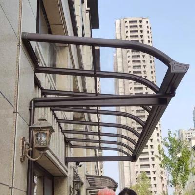 China Patio Anti-UV Outdoor Windproof Cover Canopy Tent Aluminum Polycarbonate Awning for sale