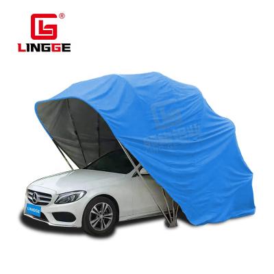 China Easy Installation Fireproof Car Garage Tents Parking Canopy Folding Retractable Snowproof Car Garage Canopies Parking Tent for sale