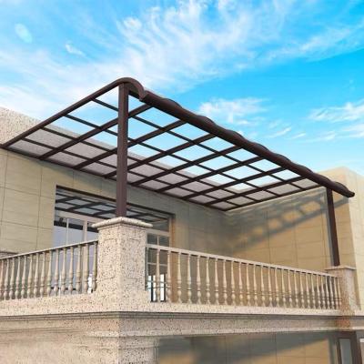 China Outdoor Anti-UV Snow Resistance Polycarbonate Solid Covers Aluminum Tent Canopy Frame Patio Cover Tent for sale