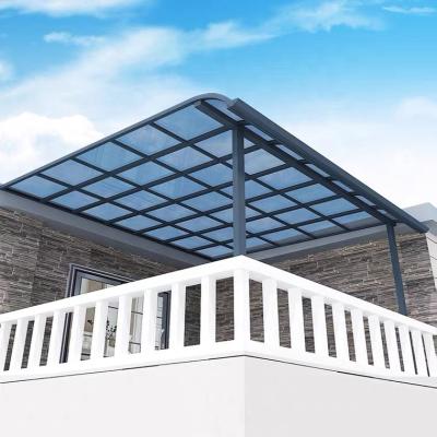 China Best Selling Outdoor Patio Cover Canopy Tent Roof Polycarbonate Retartdance Fire Anti-UV Aluminum Tent for sale