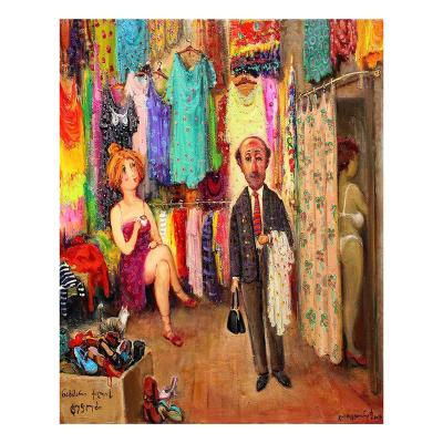 China Fashion Wall Art Cartoon Fabric Store Impressionist Pictures For Living Room Decoration Modern Diamond Painting Sparkle Canvas Diamond Painting for sale