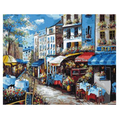 China Boy GX3625 Recyclable Materials Impressionist Colorful Painting Eco-friendly Style Painting By Numbers Diy Oil Painting By Numbers for sale