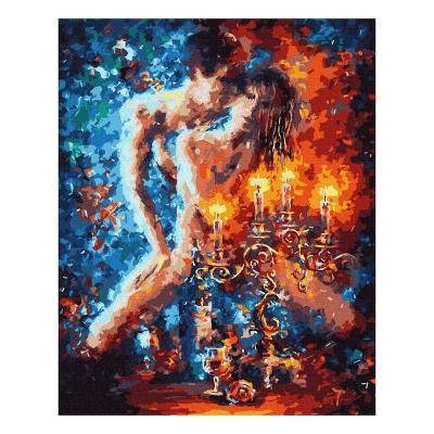 China Contrast GX4513 Recyclable Materials Strong Tone Decoration Recyclable Materials Men Women Painting For Adult Couples Digital Oil Painting for sale