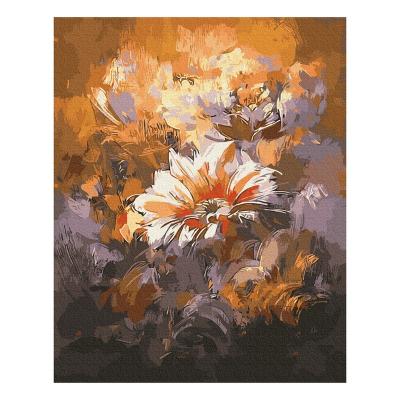 China Eco-friendly DIY Recyclable Materials Painting Boy GX3047 Flower Oil Painting Bloom Painting By Numbers Flower Still Life Decorative Painting for sale