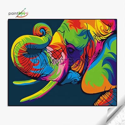 China Paintboy modern stationersy outline animal picture painting by number diy oil painting for kids for sale