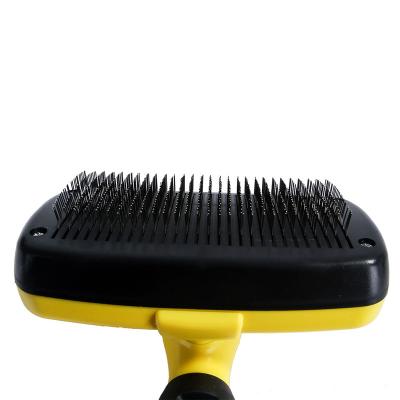 China Wholesale Viable Pet Grooming Products Self Cleaning Brush Dog Hair Remover Pet Cleaning Brush Hair Removal Comb For Dogs Cat for sale