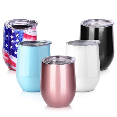 China Viable Sip Coffee Mug Thermos Cup 12oz Stainless Steel Drinking Egg Shell Mug for sale