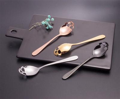 China Sustainable Creative 304 Stainless Steel Household Teaspoon Stir Spoon for sale