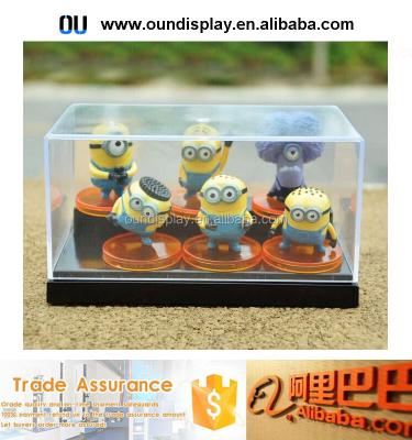 China Clear cover for keeping lego toys showcase anime figure UV plastic custom acrylic display case toys for sale