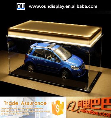 China Bright LED lighting custom lighted lego toys box plexiglass acrylic stock number display case for sale