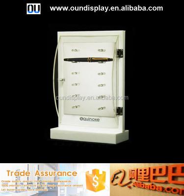 China Custom acrylic counter top pen display stand private label parker pen ball pen holder for sale