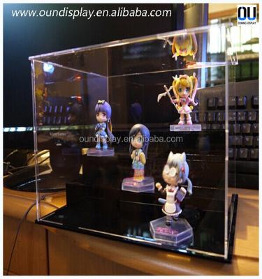 China Countertop mini figure plastic acrylic doll and toy lego display case for sale