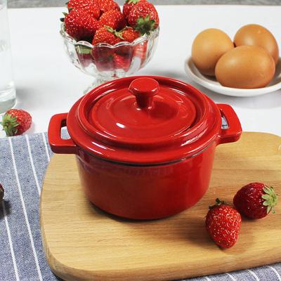 China Viable Classic Mini Cast Iron Milksoup Casserole Pots with High Quality for sale