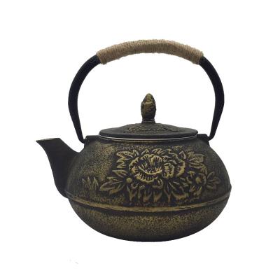 China 2022 Viable Hot Sale Cast Iron Teapot With Stainless Steel Infuser From Factory for sale