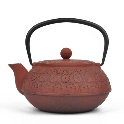 China Sustainable hot sale cast iron teapots and kettle with tea cups and filter with best price for sale