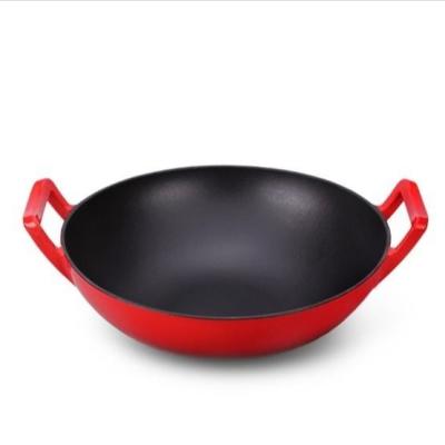 China Super Low Price Cast Iron Wok Burner Cast Iron Wok Large Cast Iron Chinese With Best Price for sale