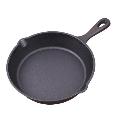 China Eco-Friendly Natural Healthy Best Whole Cast Iron Pre-Seasoned Cooking Cooking Items Non Stick Frying Pans for sale