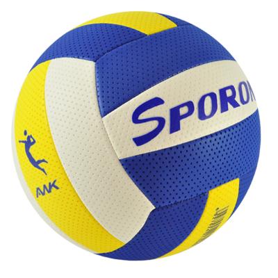 China Soft Surface Foam Microfiber Volleyballs Inflated Soft Touch Band Qi Leather Volleyball Ball for sale