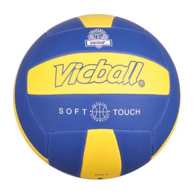 China Custom Size 5 Microfiber Foam Soft Outdoor Soft PU Volleyballs Colorful Beach Balls University Forming Inflated Wholesale Volleyball Ball for sale