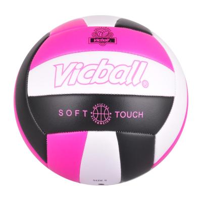 China Soft Surface PVC Beach Volleyballs Competition Custom Size 5 Standard Training PU Volleyball Ball for sale