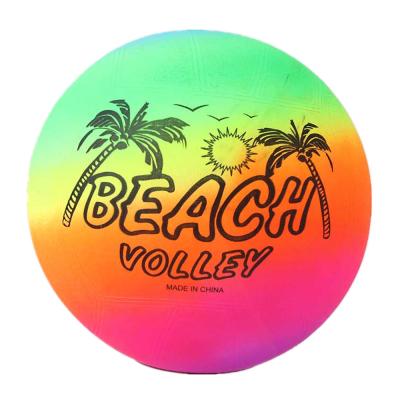 China Sports Toys Colorful Giant Toy Ball Rainbow Inflatable Bumper Board Giant Pool Beach Balls for sale