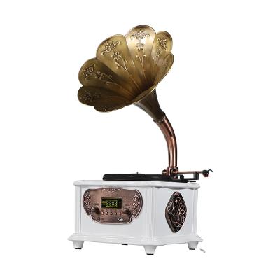 China Mini Aluminum Alloy Phonograph Phonograph Recorder Home Decoration Gift for Friend and Relatives for sale